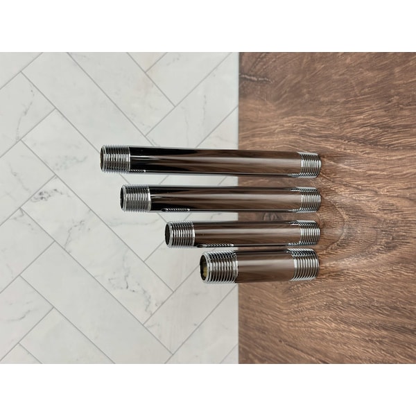 Chatham Brass 3/8in. x 2in. Chrome Nipple, 3/8in. x 2in. Chrome Nipple 3/8 x 2 - main